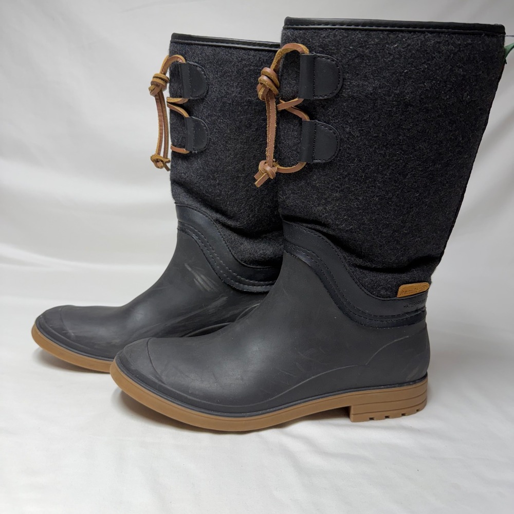 Kamik Abigail Womens Black Charcoal Waterproof Winter Rain Boots Size 9 NK2183